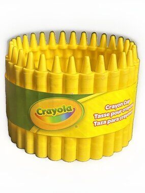 Crayola Crayon Cup Yellow Daffodil Color 2019 Art Desk Storage Cute